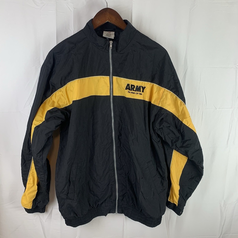US Army Jacket Mens Medium‎ Full Zip Windbreaker An Army Of One